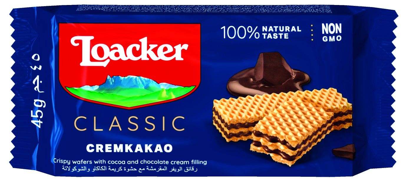 Vafeles Loacker Classic Cremkakao 45g x12
