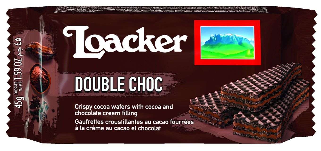 Vafeles Loacker Classic Double Choc 45gx12