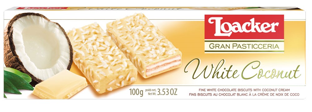 Vafeles Loacker Patisserie White Coconut 100g