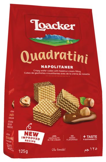 Vafeles Loacker Quadratini Napolitaner 125g