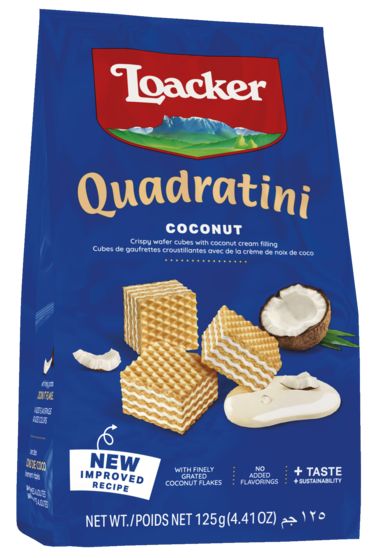 Vafeles Loacker Quadratini Coconut  125g