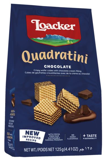 Vafeles Loacker Quadratini Chocolate 125g