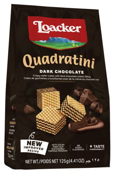 Loacker Quadratini Dark Chocolate 125gx12