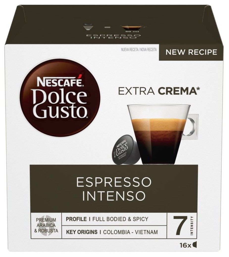 Kafijas kapsulas Nescafe DOLCE GUSTO Espresso Intenso 16gb, 112g