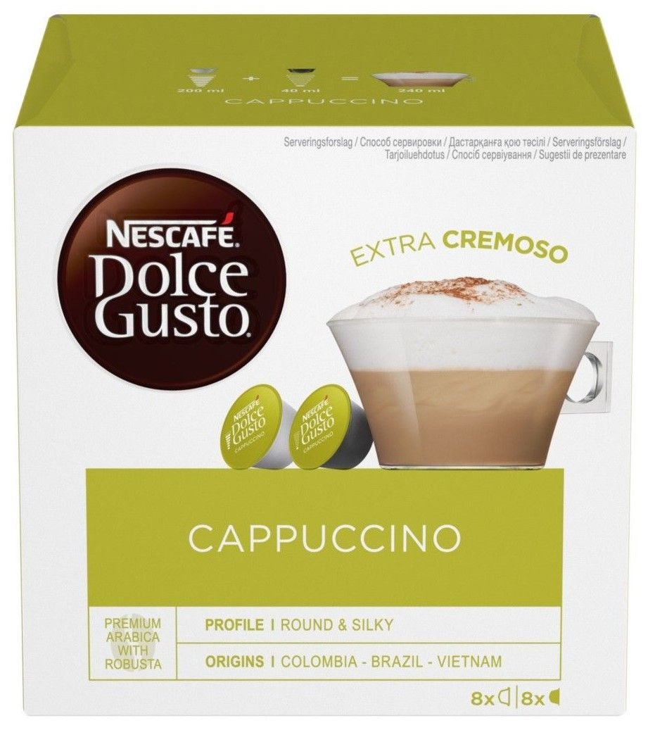 Kafijas kapsulas Nescafe DOLCE GUSTO Cappuccino 16gb, 186.4g