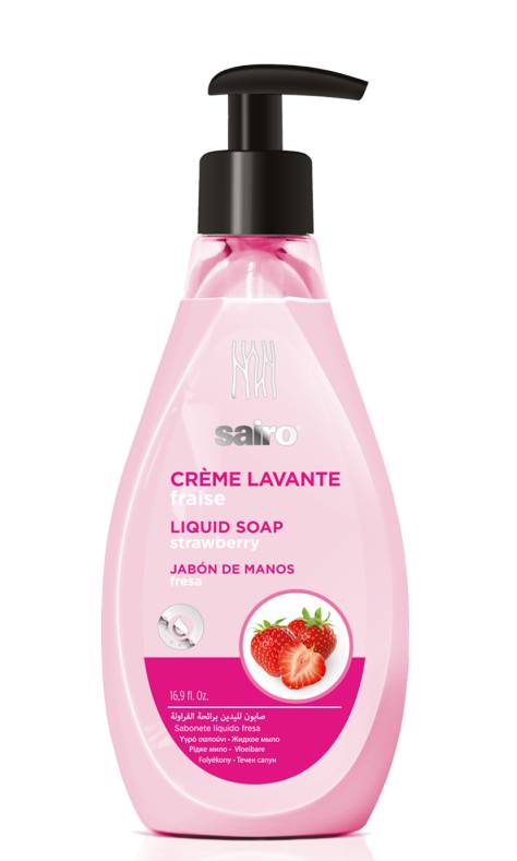 Šķidrās roku ziepes SAIRO Strawberry, 500ml