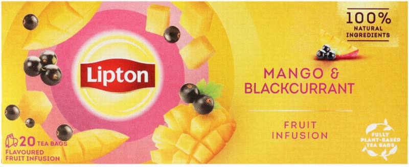 Tēja Lipton Mango & Blackcurran, 20 tējas maisiņi