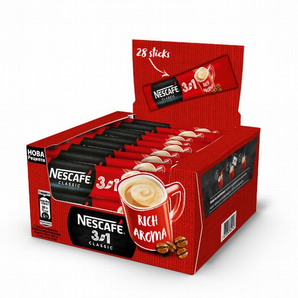 Coffee Nescafe Classic 3in1 (28x16.5g) Displ