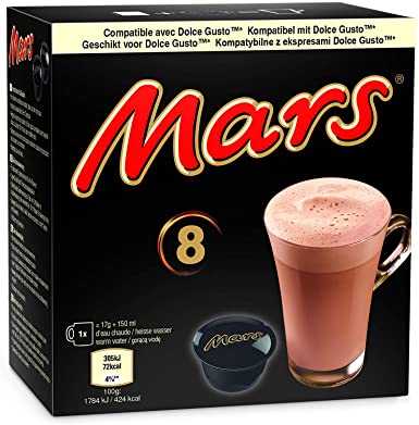 Karstās šokolādes kapsulas MARS 8x15g