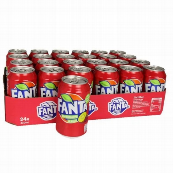 Bezalk.dzēr. FANTA Strawberry Kiwi, 330ml x 24 