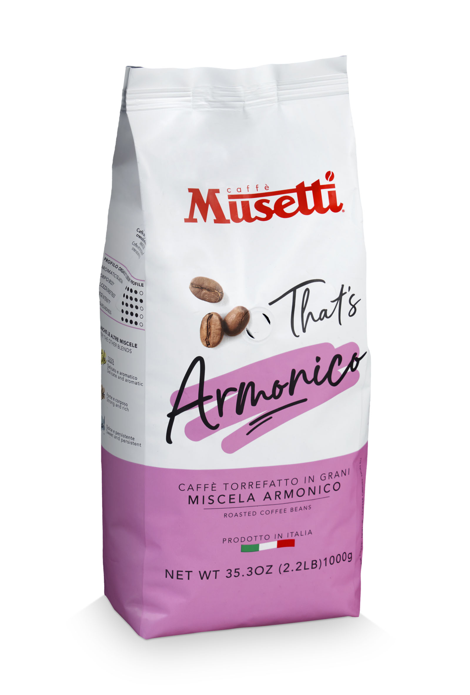 Kafijas pupiņas  Musetti ARMONICO 1kg NEW