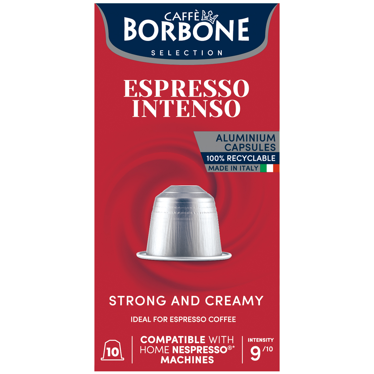 Kafijas kapsulas Borbone Espresso Intenso, 10 pcs, 50g (saderīgas ar Nespresso kafijas mašīnu)