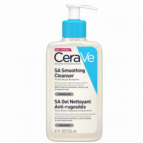 Izlīdzinošs sejas tīrītājs CERAVE sausai, raupjai, nelīdzenai ādai, 236ml