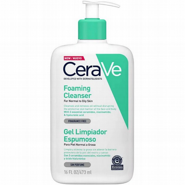 CERAVE Attīrošas želejputas normālai un taukainai ādai, 473ml