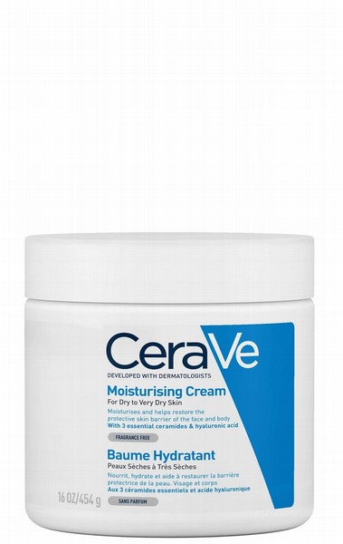 Mitrinošs krēms CERAVE sausai līdz ļoti sausai ādai ar pumpīti, 454g