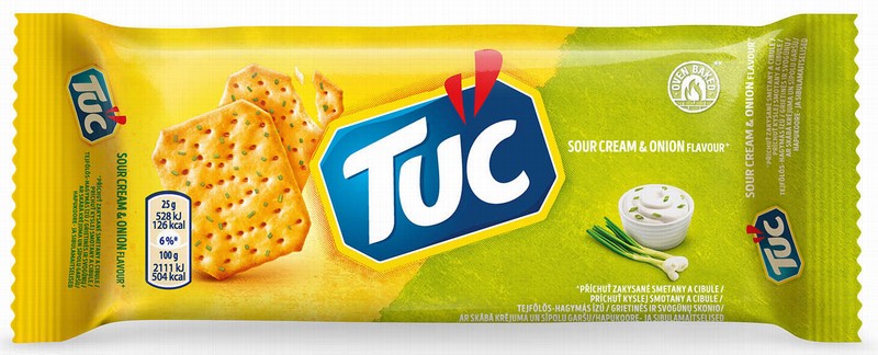 Uzkodas TUC Sour Cream & Onion krekeri 100g