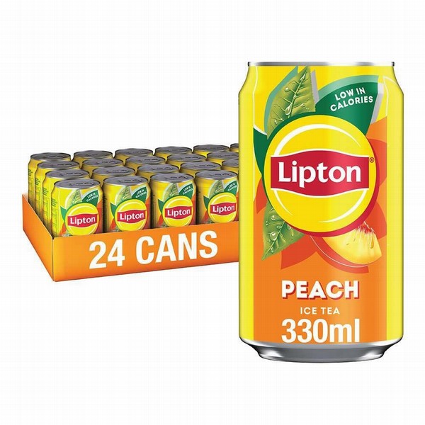 Bezalk.dzēr. LIPTON Peach, 330ml x 24