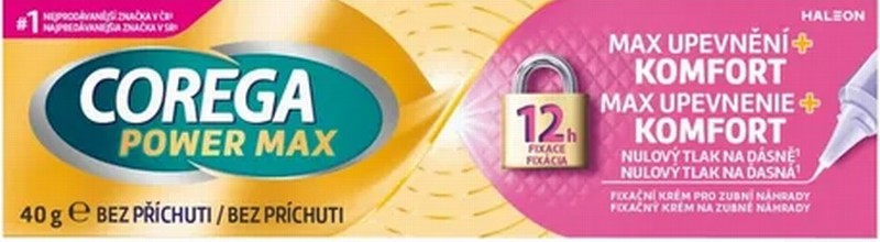 Corega zobu protēžu fiksācijas krems Power Max 40g