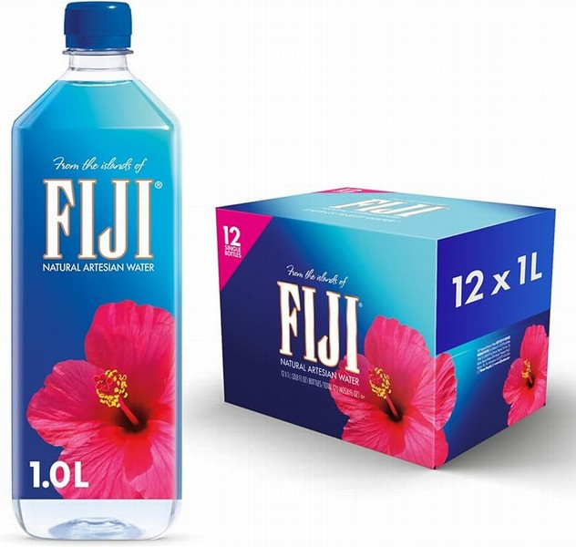Fiji 1L dabīgs negāzēts artēziskais ūdens PET pudelē x 12