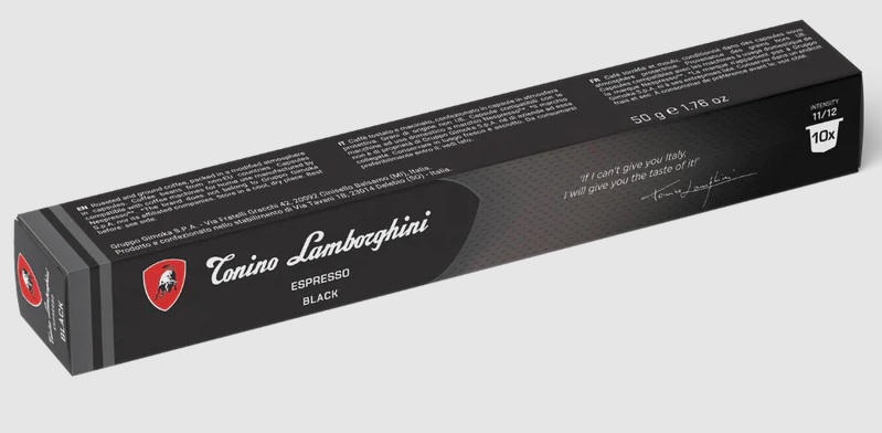 Kafijas kapsulas Tonino Lamborghini Espresso BLACK, 10 pcs, 50g (saderīgas ar nespresso)